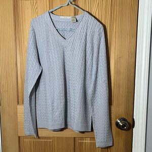Vintage Cutter & Buck Gray V-Neck Sweater